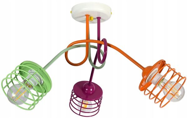 Lampa sufitowa żyrandol plafon dla dzieci kolory - obrazek 2