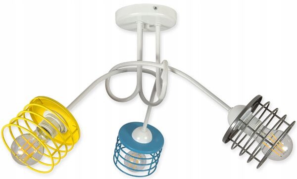 Lampa sufitowa żyrandol plafon dla dzieci kolory - obrazek 3