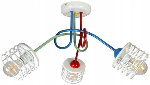 Lampa sufitowa żyrandol plafon dla dzieci kolory - obrazek 6