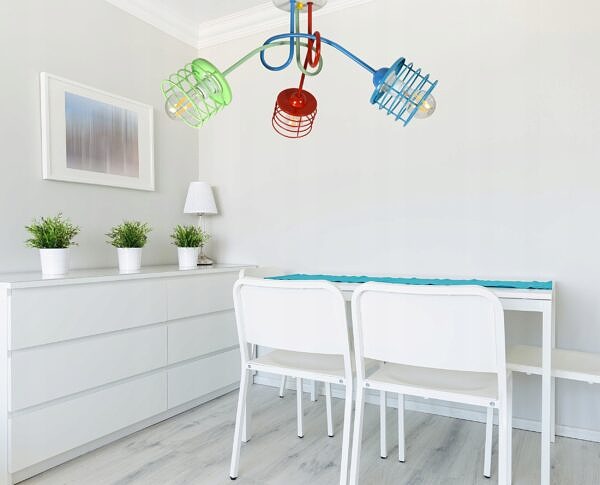 Lampa sufitowa żyrandol plafon dla dzieci kolory - obrazek 9