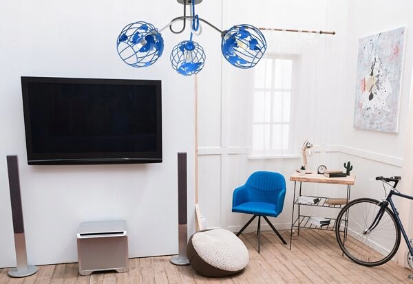 Lampa sufitowa plafon żyrandol Kula ziemska Globus nowoczesna Loft dzieci - obrazek 10