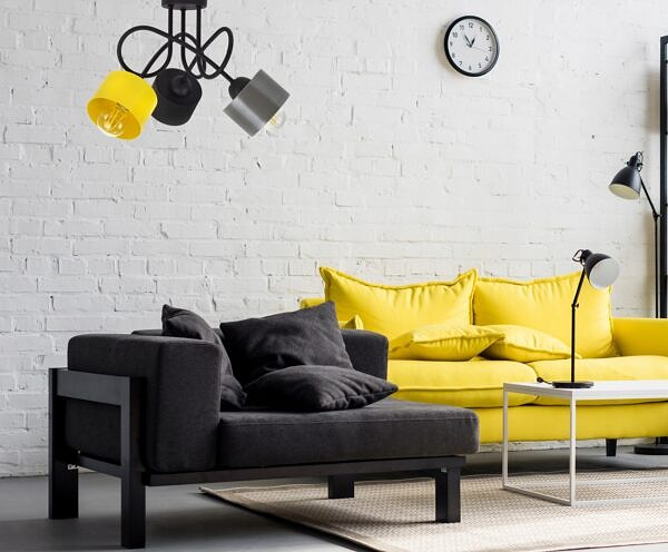 Lampa żyrandol sufitowa do pokoju dla dzieci młodzieży loft kolorowa E27 - obrazek 7