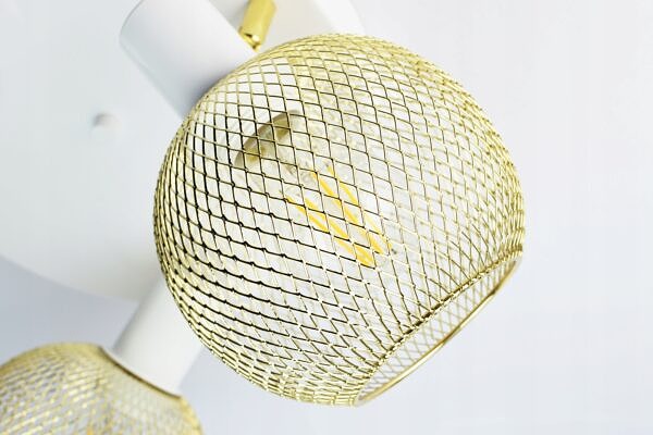 Lampa Sufitowa Żyrandol Plafon Gold Globe 488-EG3 LED 3xE27 LED Ruchome - obrazek 2
