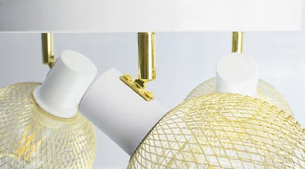 Lampa Sufitowa Żyrandol Plafon Gold Globe 488-EG3 LED 3xE27 LED Ruchome - obrazek 4