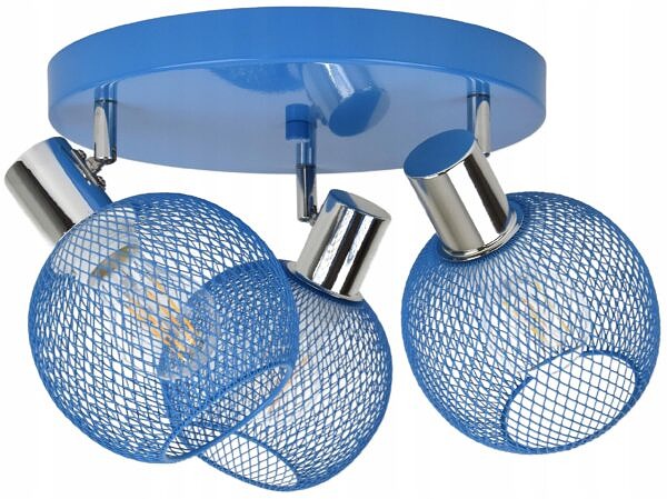 Lampa Sufitowa Żyrandol Plafon okrągły ruchome klosze dla dzieci młodzieży - obrazek 12