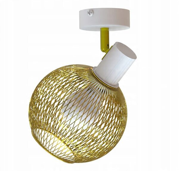 Lampa Sufitowa Żyrandol Plafon Gold Globe 488-EG1 LED E27 LED Ruchomy Klosz - obrazek 5
