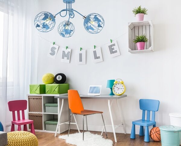 Lampa żyrandol dla dzieci Globus kula ziemska Loft Młodzieżowa Nowoczesna - obrazek 3