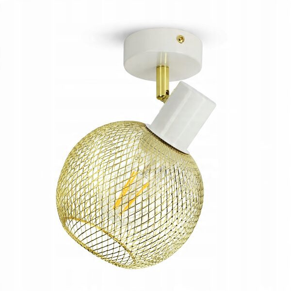 Lampa Sufitowa Żyrandol Plafon Gold Globe 488-EG1 LED E27 LED Ruchomy Klosz - obrazek 8