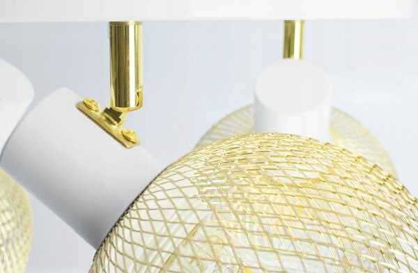 Lampa Sufitowa Żyrandol Plafon Gold Globe 488-EG2 LED 2xE27 LED Ruchome - obrazek 6