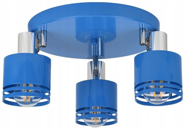 Lampa Sufitowa Żyrandol Plafon Reflektor E27 ruchomy dla dzieci młodzieży - obrazek 4