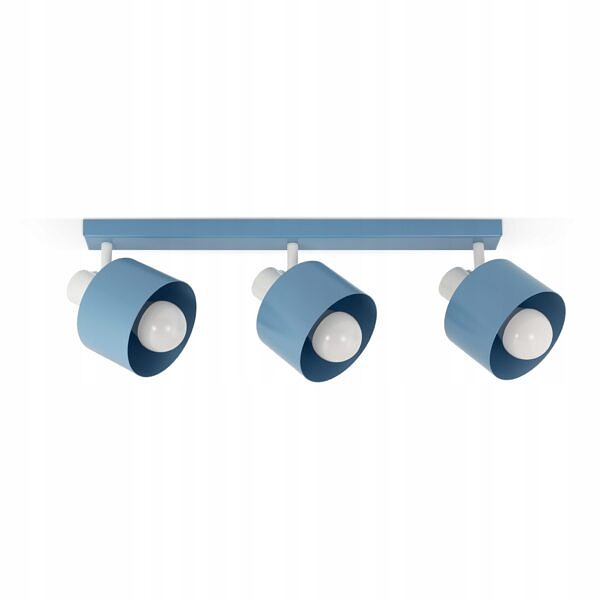 Regulowana lampa sufitowa loft NIEBIESKA E27 dla chłopca dziewczynki blue - obrazek 13