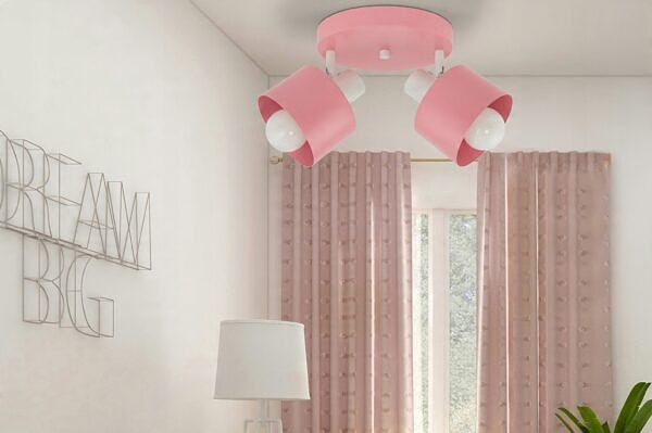 Oświetlenie lampa żyrandol na sufit dla dziewczynki ruchoma E27 do sypialni - obrazek 3