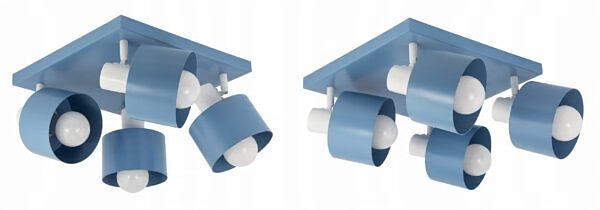 LAMPA SPOT OŚWIETLENIE NIEBIESKA DLA DZIECI MŁODZIEŻY SYPIALNIA POKÓJ LED - obrazek 4