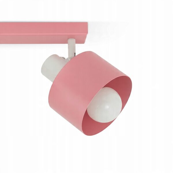 Lampa sufitowa różowa oświetlenie żyrandol dla dziewczynki ruchoma E27 - obrazek 5