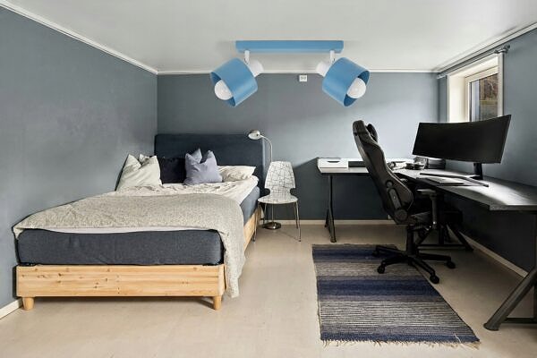 Lampa sufitowa plafon żyrandol ruchoma Niebieska dla dzieci młodzieży Loft - obrazek 4